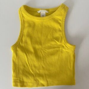 H&M yellow Crop Top